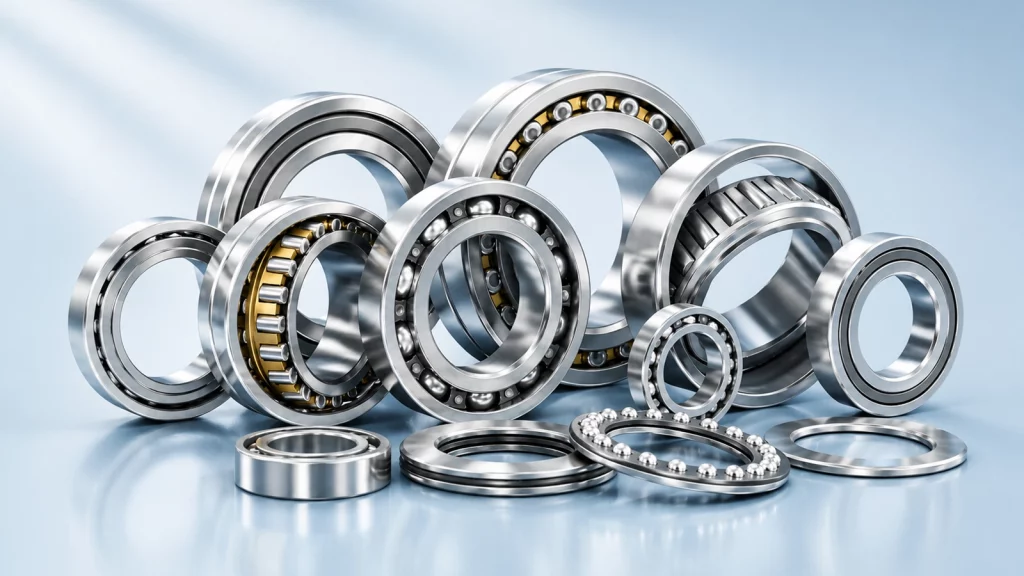 radial and thrust bearings